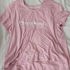Reebok Light Pink Tee with White Logo